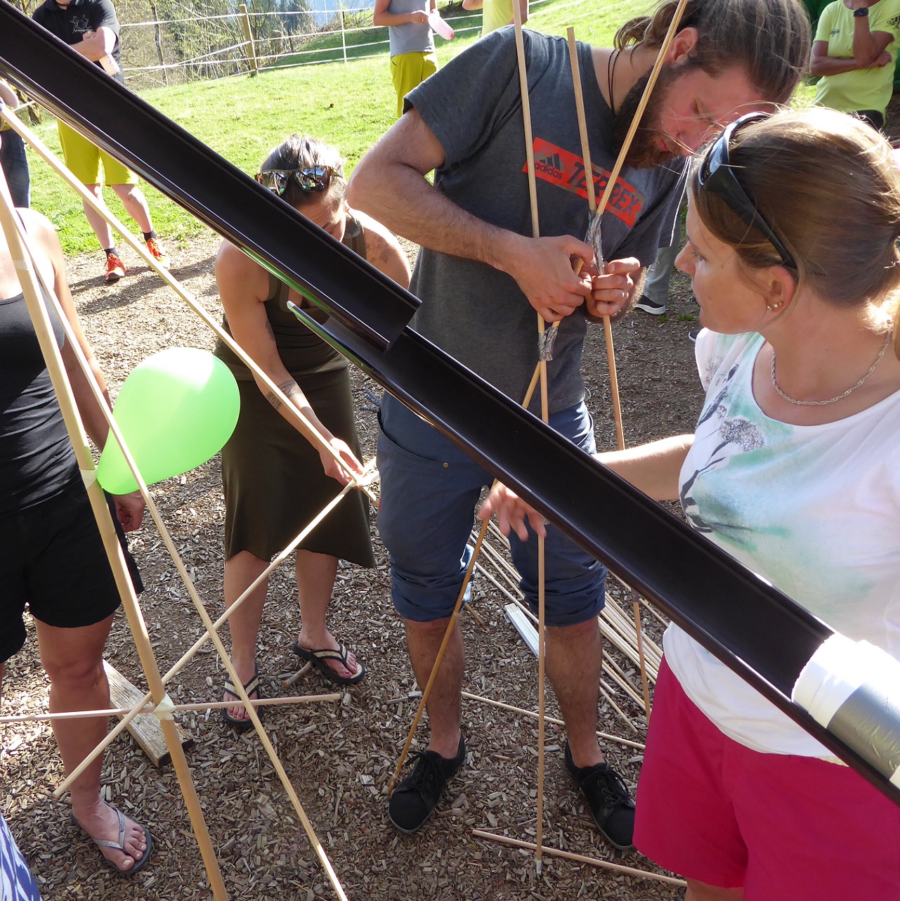 Kugelbahnbau Allgäu Projekt Kugelbahnbau Teamwork